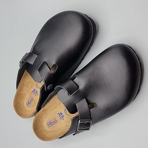 Birkenstock Boston 36R Soft Footbed in Amalfi Black